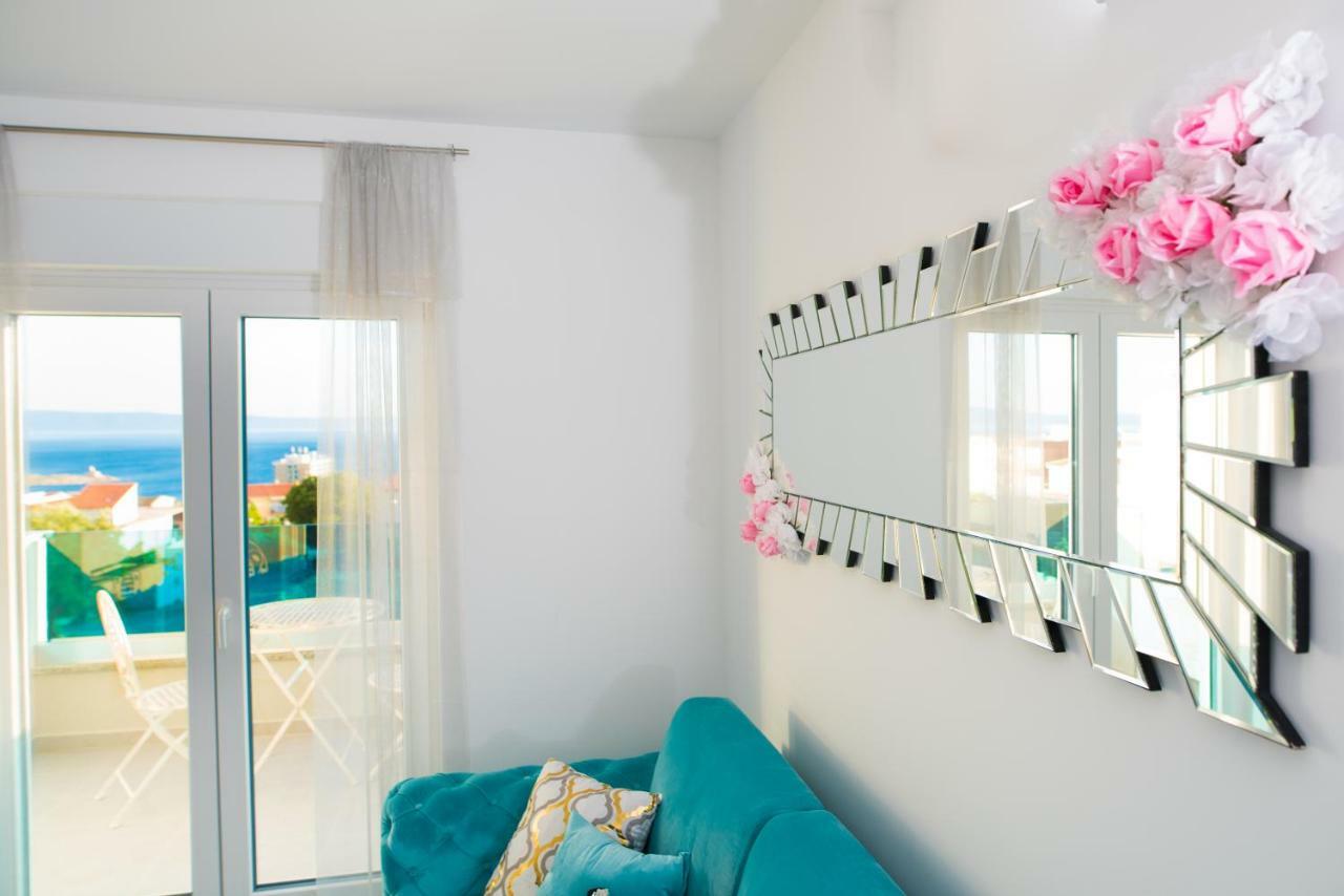 Sea View Luxury Studio Apartment Makarska Dış mekan fotoğraf